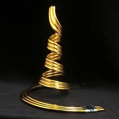 Vortex Water Energy Schauberger PHI Energiser - gold plated