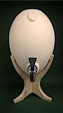 4.3L Egg with tap and poplar wood stand